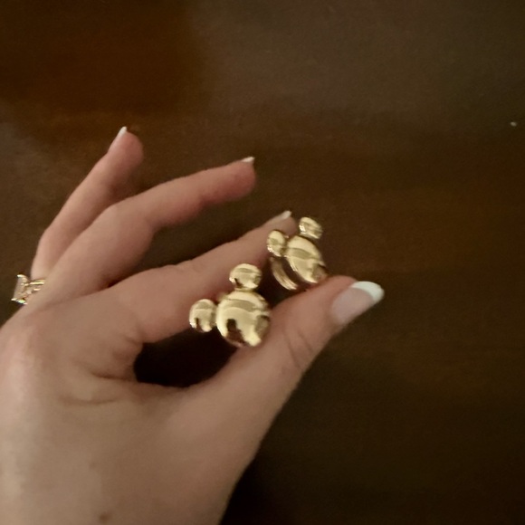 Disney Gold Mickey Mouse Hoop Earrings - Picture 4 of 6